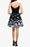 Xscape Women's Floral Fit & Flare Cocktail Black-Ivory Dress Size 8