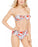 Rachel Rachel Roy Island Getaway Haut de bikini bandeau imprimé Rouge XS (Haut seulement)