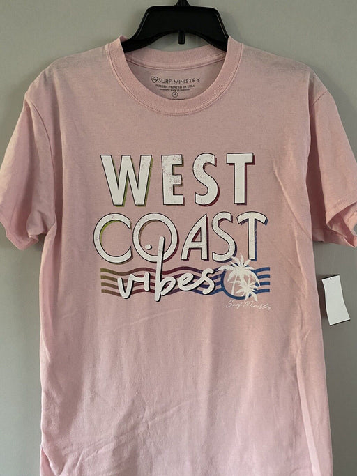Surf Ministry West Coast Vibes Long Tee Pink Size M