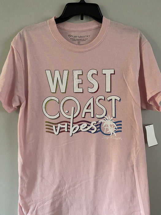Surf Ministry West Coast Vibes Long Tee Pink Size M