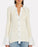 GANNI $445 Knit button Shirt Crystal embellished in Vanilla Ice size L