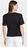 Theory Drape Tee Front Ruched In Black Size P