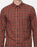 Diesel Men's Checked Long Sleeve Button Up Shirt In Burnt Orange Size L $148