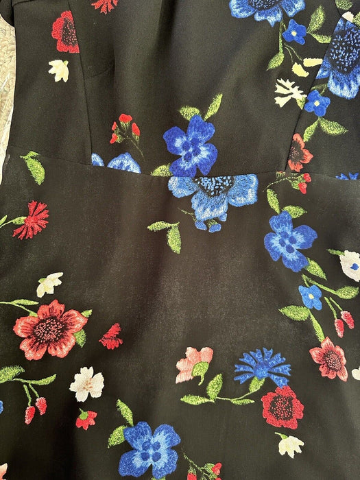 ELLEN TRACY women's Petite Floral Dress  short sleeve size 6P