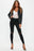 MISSGUIDED VICE  HIGHWAISTED SLASH RIPPED KNEE SKINNY JEANS BLACK UK8/US4 26