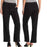 Caslon Linen Blend Black Straight  Drawstring Leg Pants size S in black