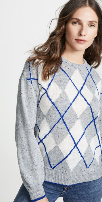 Cupcakes and Cashmere Women's Indy long sleeve Sweater in Heather Grey M $119