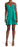 Sage Collective Mini-robe portefeuille sans manches à volants en vert sarcelle taille 14
