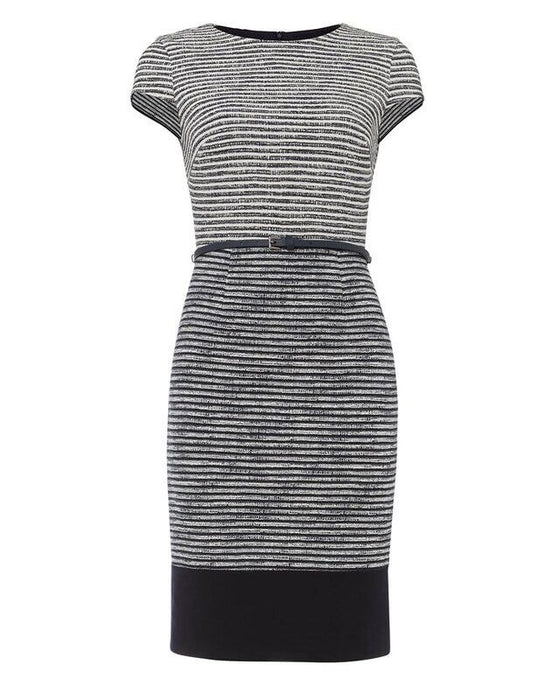 Phase Eight Women's Clare Colour Block Dress In Navy/White Size 8 US (12UK) $180