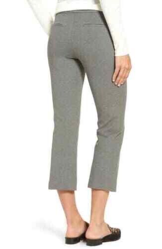 Halogen Women's Pants Knit Stretch Straight Pants Ankle Career Casual 8 in grey