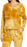 Socialite Thermal Knit Pullover In Mustard Tie Dye Size XL