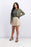 BCBGMaxAzria Ania Double-Layer Long Sleeves Open-Front Blazer size M green $296