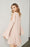 BCBGMAXAZRIA Ellyson Cold Shoulder A-Line Dress In Pink Size XXS $257