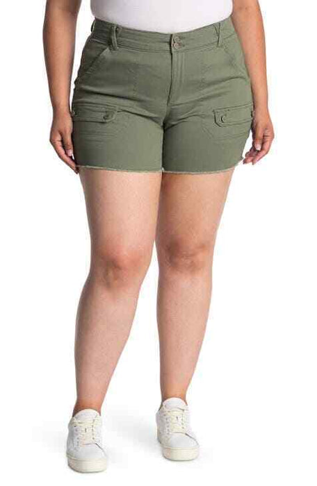 Democracy AB Tech High Rise Cargo Shorts Plus Size 20W