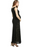 Kimi + Kai Tilda Robe longue de maternité sirène avec bordure en dentelle Taille S en noir