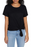 Sanctuary Perfect Knot T-Shirt, Women's Size M NEW in black