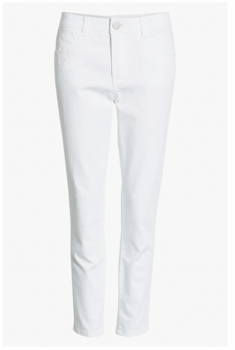 WIT & WISDOM Ab-solution High Waist Ankle Skinny Jeans In Optic White size 16