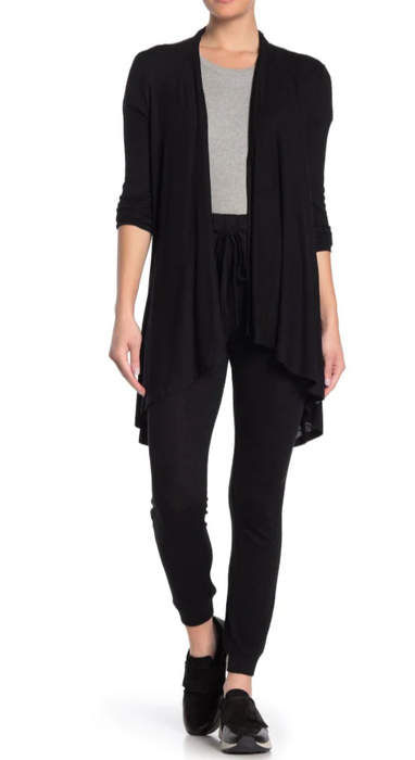 Love, Fire Women's Long Sleeve Knit Cardigan Black Small