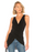 BCBGMAXAZRIA Sleeveless Wrap Front Tunic Top In Black Crisscross Size XS $188