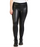Dex High Rise Stretch Vegan Leather Look Front Leggings In Black Size 2X