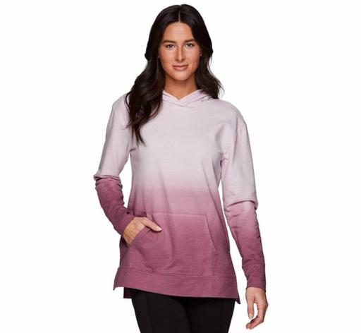 RBX Women's Live Life Active Pink Dip Dye Pull On Hoodie Size S/P