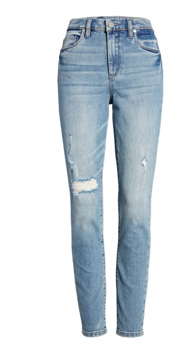 BlankNYC The Great Jones Ripped High-Rise Skinny Jeans Size 26