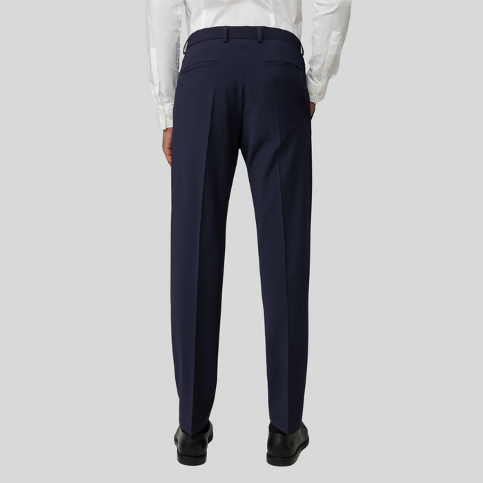 STRELLSON Wool Stretch Blend Slim Fit Dress Pant - Navy $298 SIZE 52