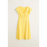 Mango Fit & Flare Flutter Sleeve Dress taille 8 US en jaune