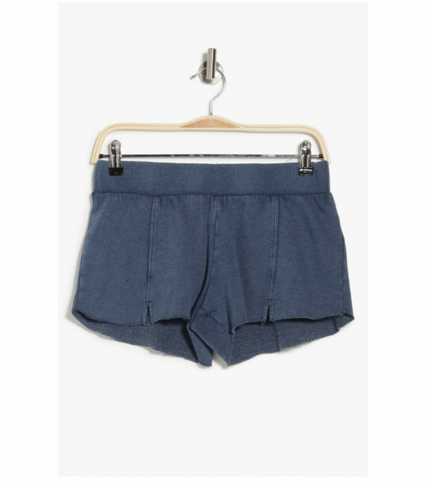 Z By Zella Embody Washed Knit Shorts In Navy Size L
