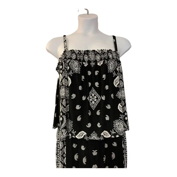 I.N.C International Concepts Paisley Printed Jumpsuit Women’s Plus Size 3X $139