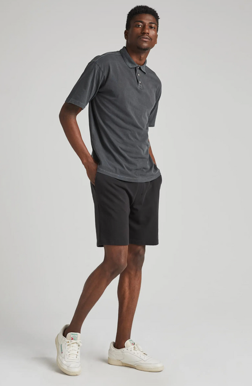 Richer Poorer Men's Terry Black Drawstring Shorts Size M 9in inseam