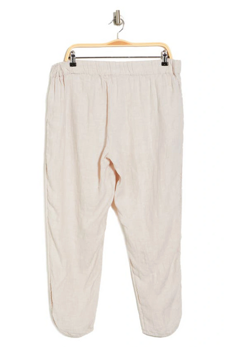 Caslon Women's rack Style Linen Pants - Flax plus size 22W