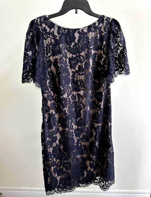 Jessica Howard Women's Missy Short Sleeve Lace Dress In Navy Size 8 $99