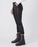 Paige Mayslie Jogger Stretch Denim Pants In Black Fog Luxe Coating Size 27