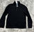Perry Ellis Mesh Quarter-Zip Rib-Knit Sweatshirt In Black Size M
