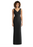 Social Bridesmaid Sleeveless Tie Back Chiffon Trumpet Gown Black Size 6