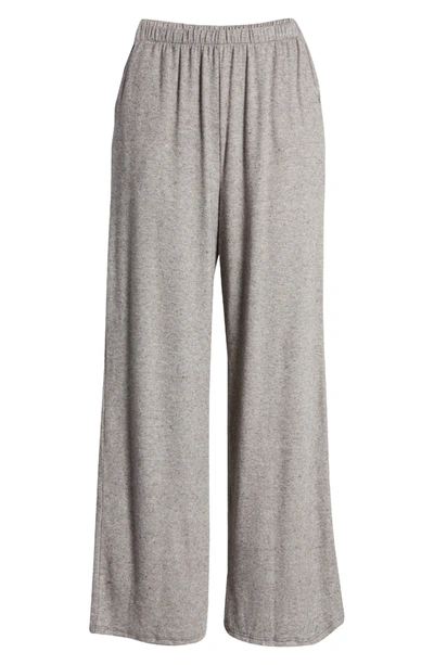 All In Favor Women's Wide Leg Lounge Pants Size XS In Grey Ivory