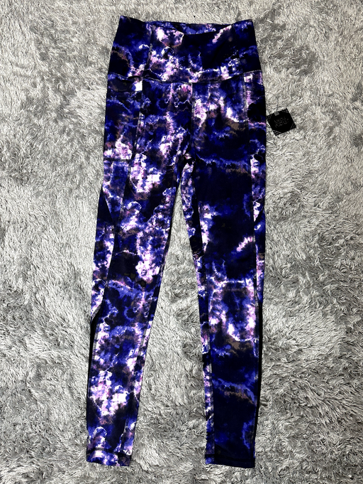 BSP Better Sports Performance Women's M Tie Dye Static Full Length Leggings purp