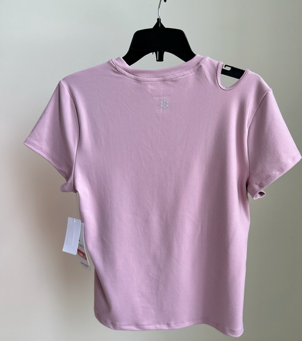Nine West Cutout Shoulder Mauve Shadow Activewear T-Shirt Size M