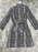 Robe en soie à imprimé serpent Rebecca Taylor pour femmes, noir délavé, taille 8 (450 $ TNO)
