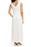 Donna Ricco New York Women's White Belted Bow Shoulder Lined V-Back Maxi Dress 4