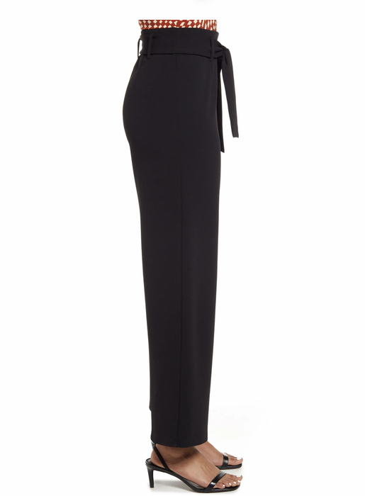 Open Edit Belted High Waist Pants In Black Size S