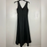One One Six Sleeveless High/Low Crepe Dress In Black Size M