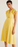 Mango Fit & Flare Flutter Sleeve Dress taille 8 US en jaune