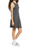 BP. Sleeveless Rib Scoop Neck Tank Mini Dress Grey Charcoal Heather Size S