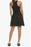 BP. Mini-robe côtelée sans manches en noir taille M
