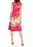 Vince Camuto Floral Mix Print Noeud Taille Fit & Flare Robe Midi Taille 2