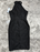 London Times Robe fourreau torsadée dos nu pour femme Noir Taille 4 Nouveau