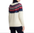 Chaps Andrea Fair Isle Nordic Yoke Knit Sweater Ivoire Taille Petite S