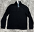 Perry Ellis Mesh Quarter-Zip Rib-Knit Sweatshirt In Black Size M